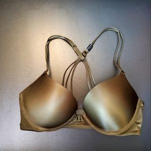 Victoria's Secret bombshell plunge bra, 34C, army green